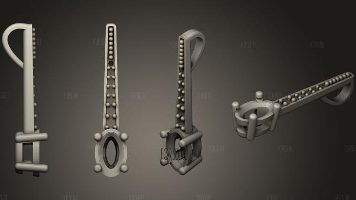 Jewelry 151 stl model for CNC